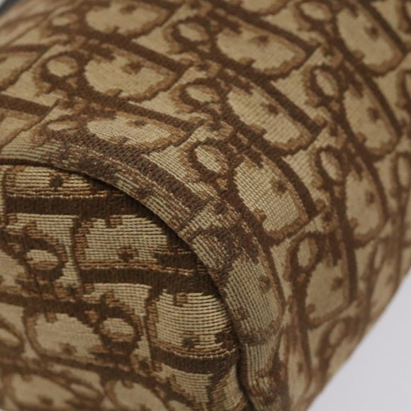 Christian Dior Trotter Canvas Shoulder Bag Brown Auth BD117