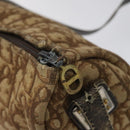 Christian Dior Trotter Canvas Shoulder Bag Brown Auth BD117-11
