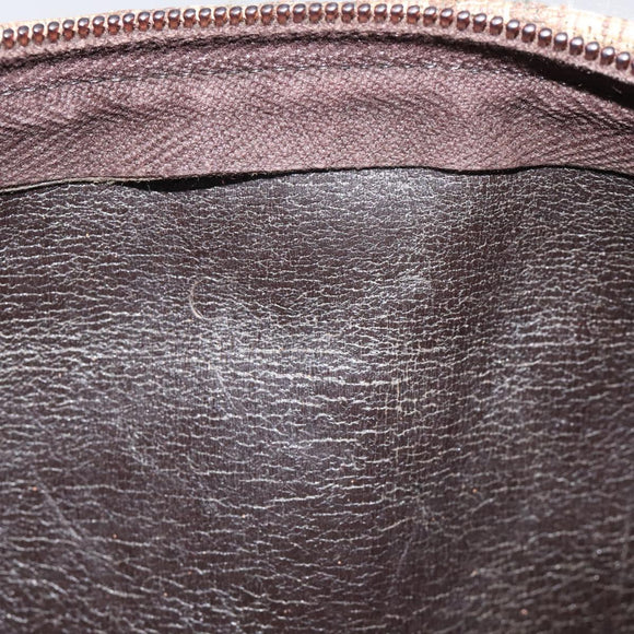 Christian Dior Trotter Canvas Shoulder Bag Brown Auth BD117