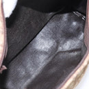 Christian Dior Trotter Canvas Shoulder Bag Brown Auth BD117-12