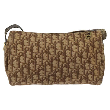 Christian Dior Trotter Canvas Shoulder Bag Brown Auth BD117 - 0