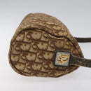 Christian Dior Trotter Canvas Shoulder Bag Brown Auth BD117-3
