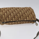 Christian Dior Trotter Canvas Shoulder Bag Brown Auth BD117-6