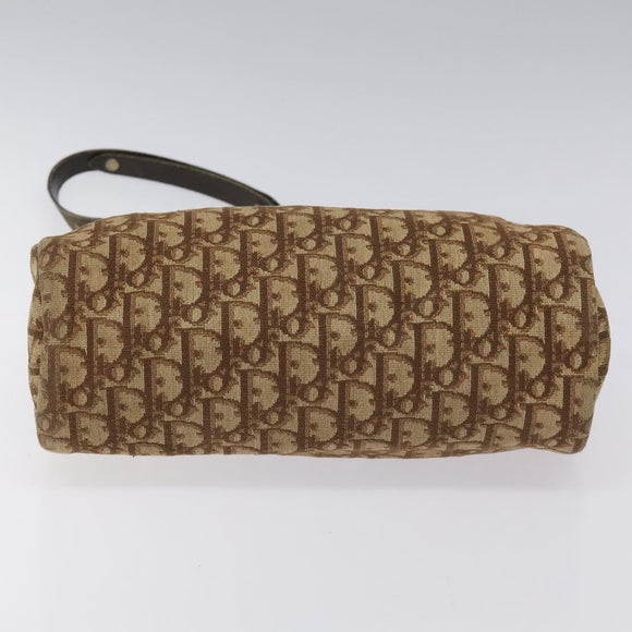 Christian Dior Trotter Canvas Shoulder Bag Brown Auth BD117