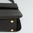 Salvatore Ferragamo Hand Bag Leather 2way Brown Gold Auth BD1172-14