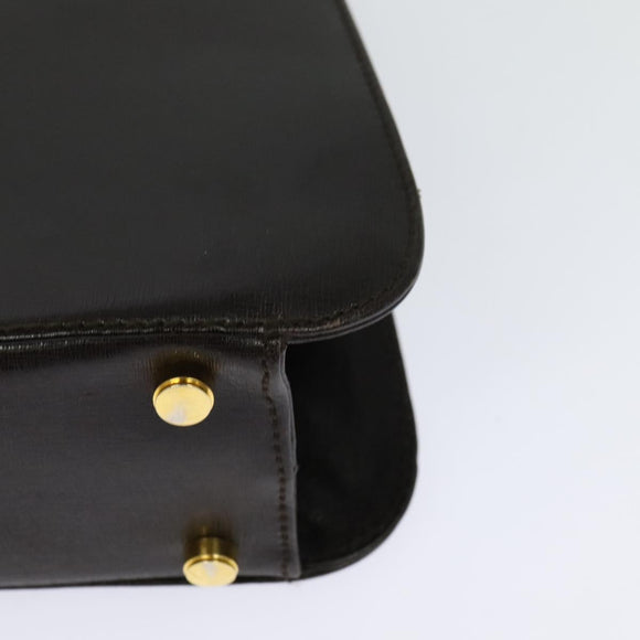 Salvatore Ferragamo Hand Bag Leather 2way Brown Gold Auth BD1172