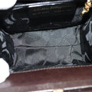 Salvatore Ferragamo Hand Bag Leather 2way Brown Gold Auth BD1172-10