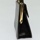 Salvatore Ferragamo Hand Bag Leather 2way Brown Gold Auth BD1172-3