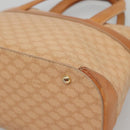 CELINE Macadam Canvas Hand Bag PVC 2ay Beige Gold Auth BD1173-15