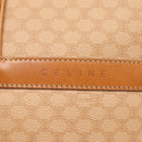 CELINE Macadam Canvas Hand Bag PVC 2ay Beige Gold Auth BD1173-17