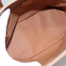 CELINE Macadam Canvas Hand Bag PVC 2ay Beige Gold Auth BD1173-11