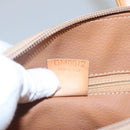 CELINE Macadam Canvas Hand Bag PVC 2ay Beige Gold Auth BD1173-12