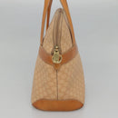 CELINE Macadam Canvas Hand Bag PVC 2ay Beige Gold Auth BD1173-3