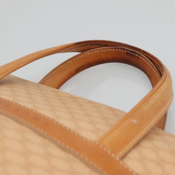 CELINE Macadam Canvas Hand Bag PVC 2ay Beige Gold Auth BD1173