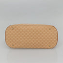 CELINE Macadam Canvas Hand Bag PVC 2ay Beige Gold Auth BD1173-5
