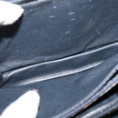 CELINE C Sulky Shoulder Bag Canvas Navy Gold Auth BD1174-20