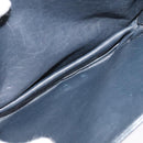 CELINE C Sulky Shoulder Bag Canvas Navy Gold Auth BD1174-23