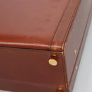 LOEWE Trunk Leather Brown Auth BD1177-16