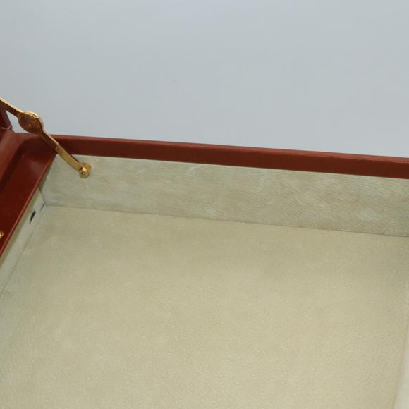 LOEWE Trunk Leather Brown Auth BD1177