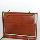 LOEWE Trunk Leather Brown Auth BD1177-18