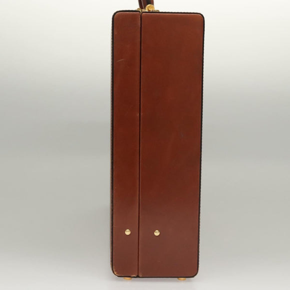 LOEWE Trunk Leather Brown Auth BD1177