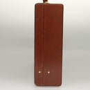 LOEWE Trunk Leather Brown Auth BD1177-3