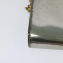 LOUIS VUITTON Vernis Pochette Louise PM Clutch Bag Silver LV Auth BD1178-16