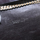 Christian Dior Trotter Canvas Chain Shoulder Bag Brown Gold Auth BD118-21