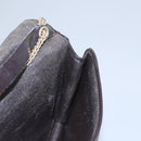 Christian Dior Trotter Canvas Chain Shoulder Bag Brown Gold Auth BD118-22