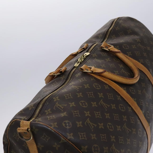 LOUIS VUITTON Monogram Keepall Bandouliere 60 Boston Bag M41412 LV Auth BD1185