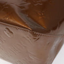 LOUIS VUITTON Monogram Vernis Reade MM Hand Bag Bronze M91143 LV Auth BD1188-9