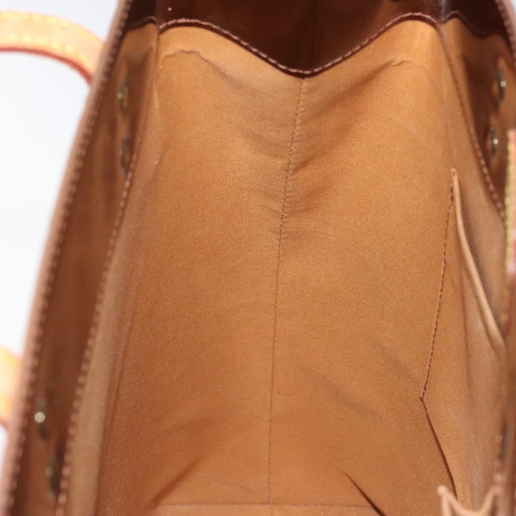 LOUIS VUITTON Monogram Vernis Reade MM Hand Bag Bronze M91143 LV Auth BD1188