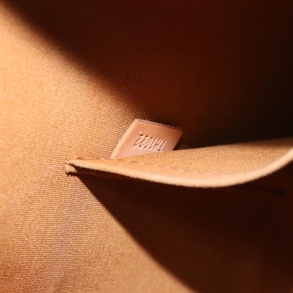 LOUIS VUITTON Monogram Vernis Reade MM Hand Bag Bronze M91143 LV Auth BD1188