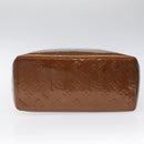 LOUIS VUITTON Monogram Vernis Reade MM Hand Bag Bronze M91143 LV Auth BD1188-5