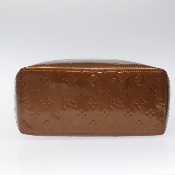 LOUIS VUITTON Monogram Vernis Reade MM Hand Bag Bronze M91143 LV Auth BD1188