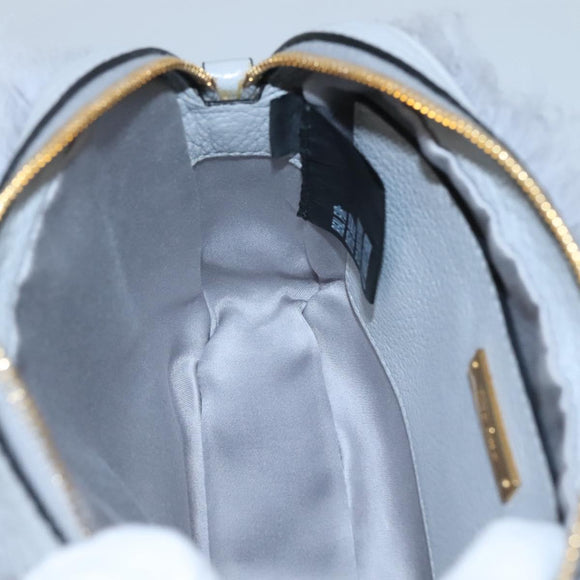 Miu Miu Shoulder Bag Leather Gray Auth BD1196AV