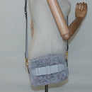 Miu Miu Shoulder Bag Leather Gray Auth BD1196AV-21