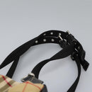 BURBERRY Nova Check Backpack Canvas Beige Auth BD1199V-15