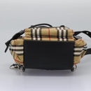 BURBERRY Nova Check Backpack Canvas Beige Auth BD1199V-5