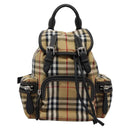 BURBERRY Nova Check Backpack Canvas Beige Auth BD1199V-13