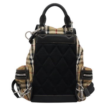 BURBERRY Nova Check Backpack Canvas Beige Auth BD1199V - 0