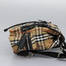 BURBERRY Nova Check Backpack Canvas Beige Auth BD1199V-4