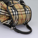 BURBERRY Nova Check Backpack Canvas Beige Auth BD1199V-6
