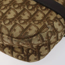 Christian Dior Trotter Canvas Shoulder Bag Brown Auth BD120-9