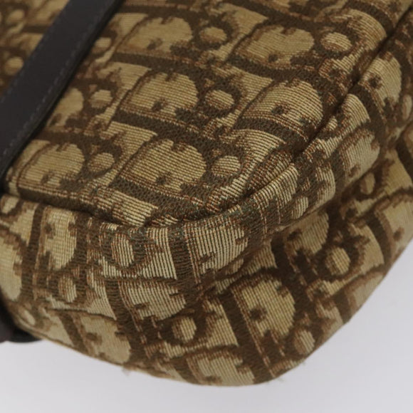 Christian Dior Trotter Canvas Shoulder Bag Brown Auth BD120