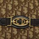 Christian Dior Trotter Canvas Shoulder Bag Brown Auth BD120-17