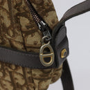 Christian Dior Trotter Canvas Shoulder Bag Brown Auth BD120-10