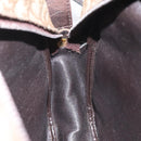 Christian Dior Trotter Canvas Shoulder Bag Brown Auth BD120-19