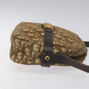 Christian Dior Trotter Canvas Shoulder Bag Brown Auth BD120-3