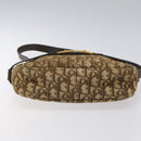 Christian Dior Trotter Canvas Shoulder Bag Brown Auth BD120-5